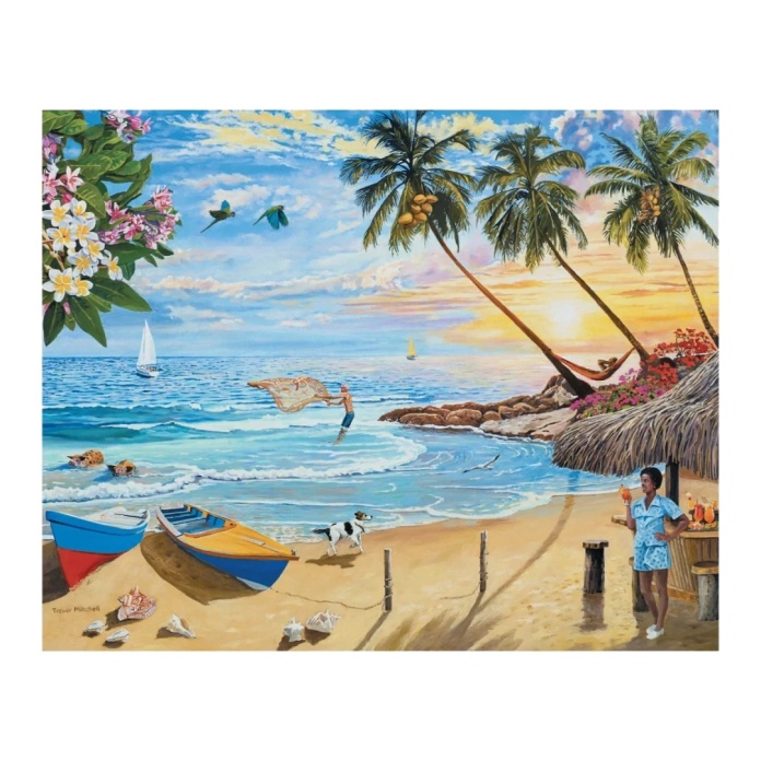 Puzzle 100 elementów Rajska Wyspa dla seniorów z demencją